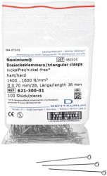 Noninium® Dreiecksklammer rund 0,70 mm / 28 (Dentaurum)