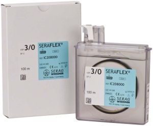 SERAFLEX® Nahtmaterial schwarz USP 3/0 (Serag - Wiessner)