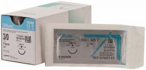 Silkam® 3/0 HR17 - 0,75m (B. Braun Petzold)