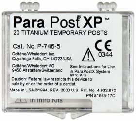 ParaPost® XP™ Temporärstifte 20er Gr. 5 rot (Coltene Whaledent)