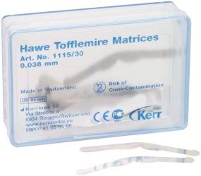 Hawe Tofflemire Matrizen 1115/30 0,038mm dünn (Kerr)